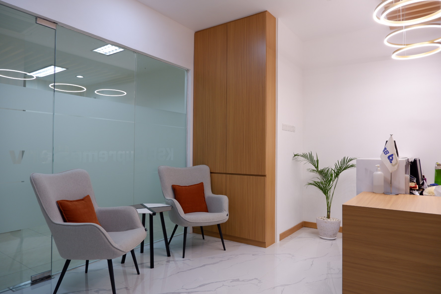Jasa interior kantor Loby PT. KSB INDONESIA