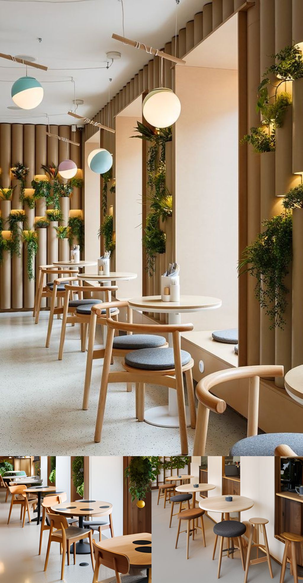 contoh gambar photo desain ruangan kafe ( design interior cafe ) indoor