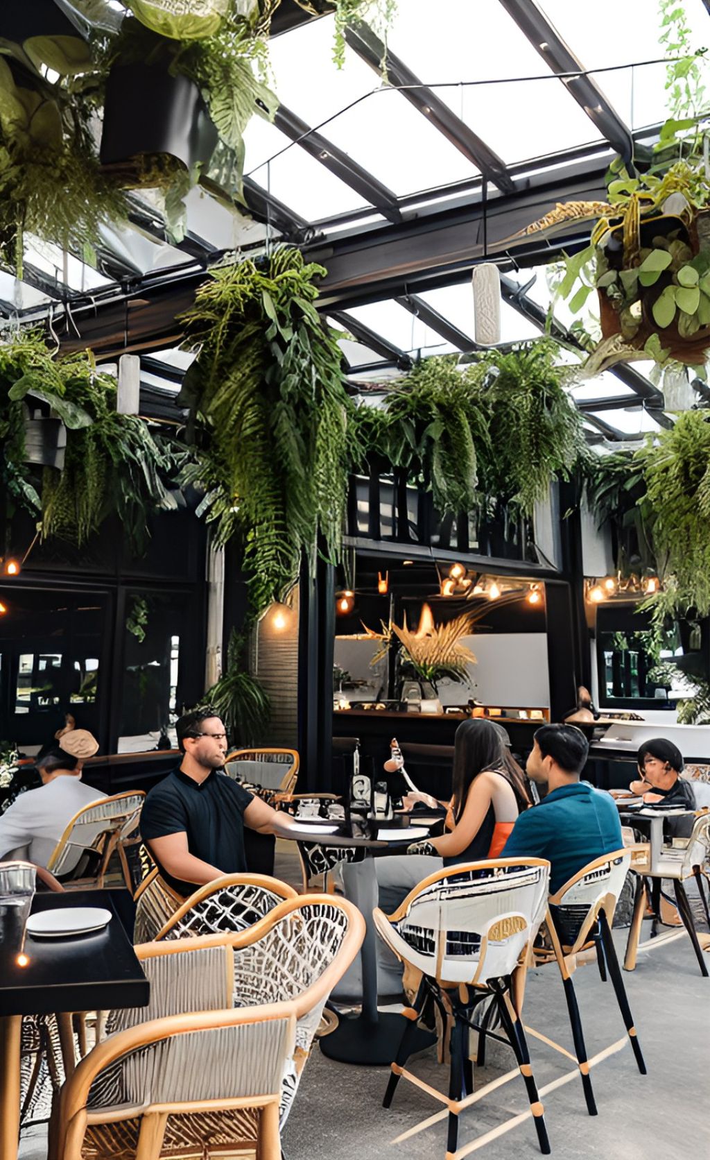 desain cafe green house farm house interior design