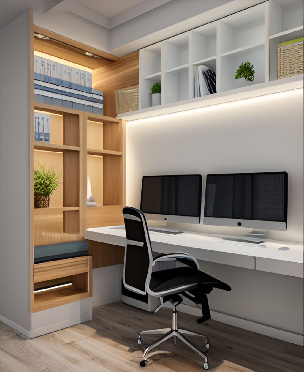 desain ruangan kantor minimalis Taman ( design office interior minimalist )