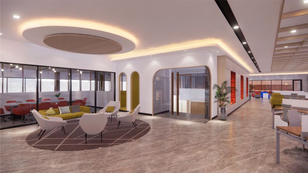 Jasa desain interior kantor dan kontraktor terbaik untuk pembuatan Interior di terbaik di Tangerang - Banten, pemenang Best In Indonesia The Winner Choice f