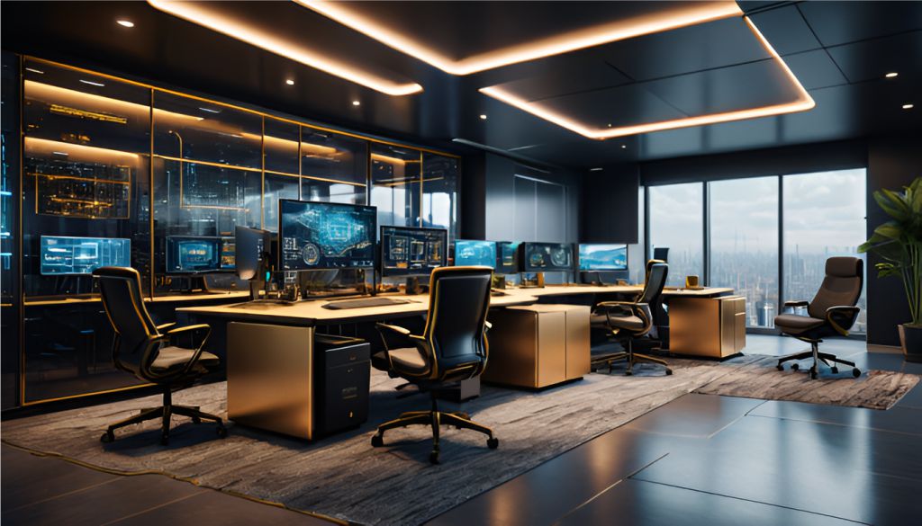 desain interior kantor modern di Jl. Gatot Subroto Kel. Gelora - Jakarta Pusat