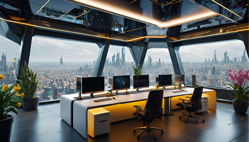 Jasa Interior Kantor Futuristic di SCBD Lot 1 - Jakarta selatan  0857-1717-3373