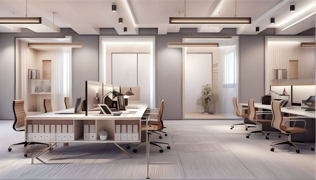 desain interior kantor minimalis di Mega Kuningan - Jakarta Selatan