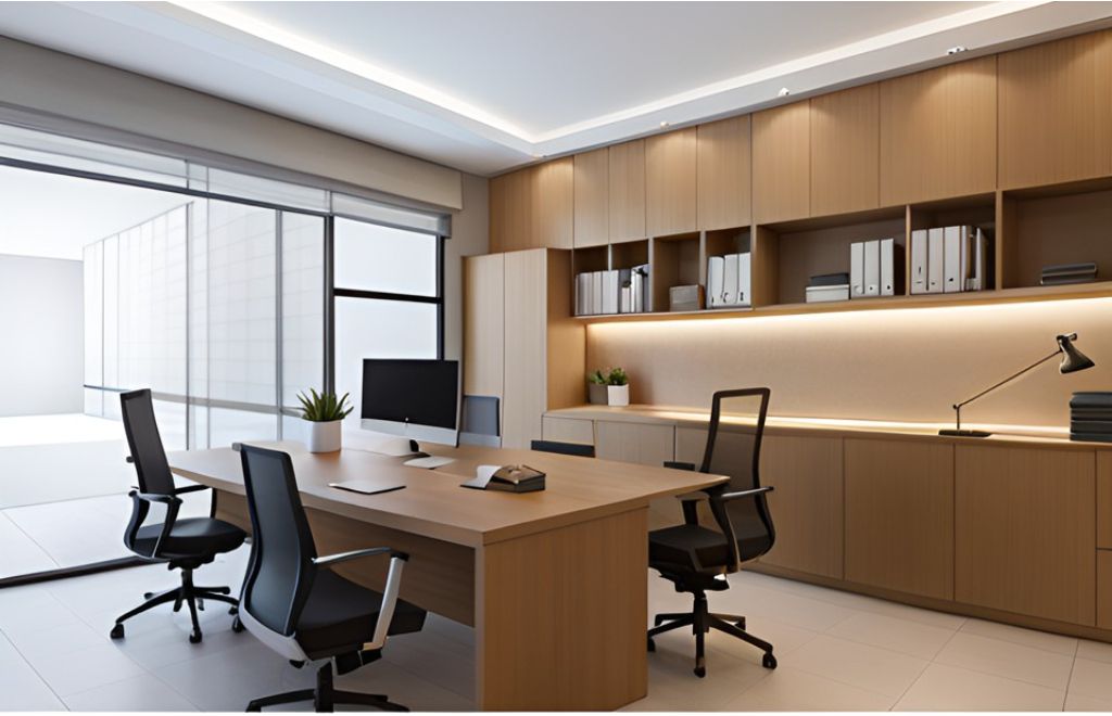 desain ruangan kantor minimalis Katapang - Bandung, design office interior minimalist 0143