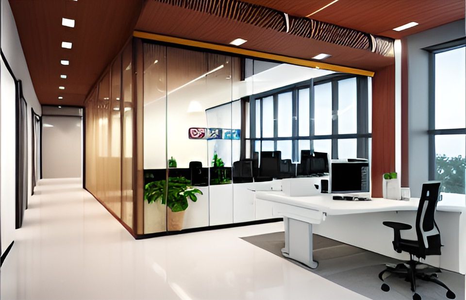 desain ruangan kantor subang minimalist, design office interior minimalist