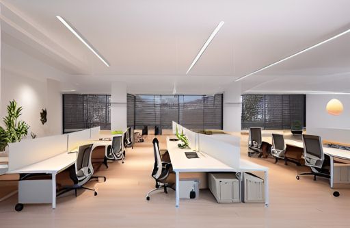 desain ruangan kantor tasikmalaya, design office interior minimalist 