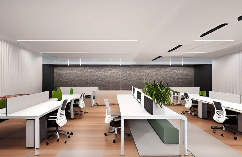 desain ruangan kantor tasikmalaya, design office interior minimalist 