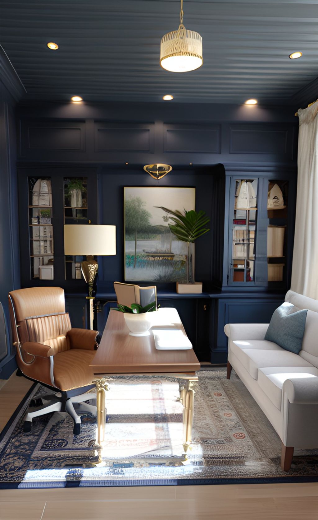 Desain ruangan kantor klasik ( design office interior classic )