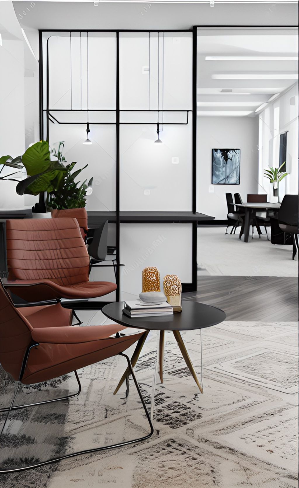 Desain ruangan kantor minimalis modern ( design office interior minimalist modern )