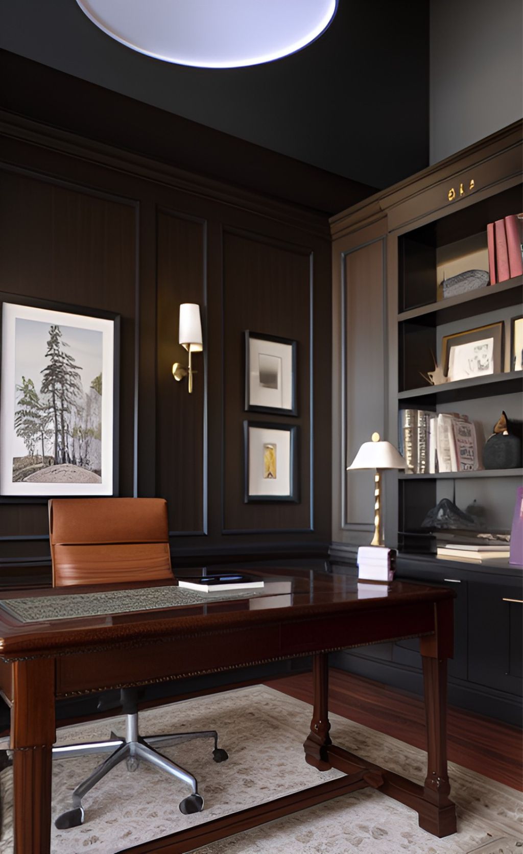 desain ruangan kantor klasik ( design office interior classic )