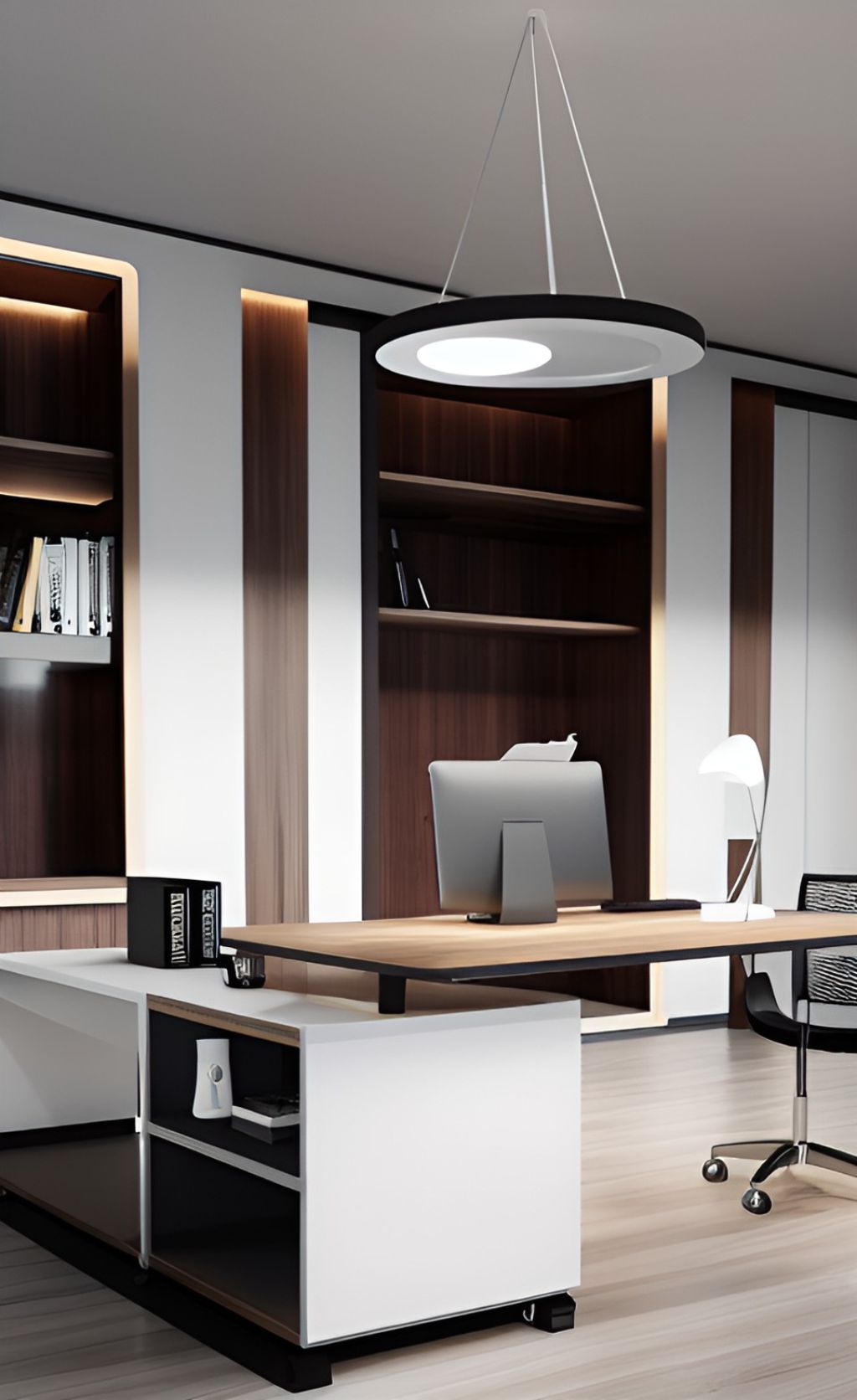 contoh gambar photo desain ruangan kantor minimalis ( design interior office minimais ) 