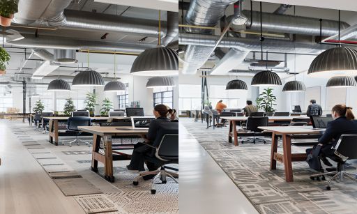 desain ruangan kantor ( design interior office ) industrial