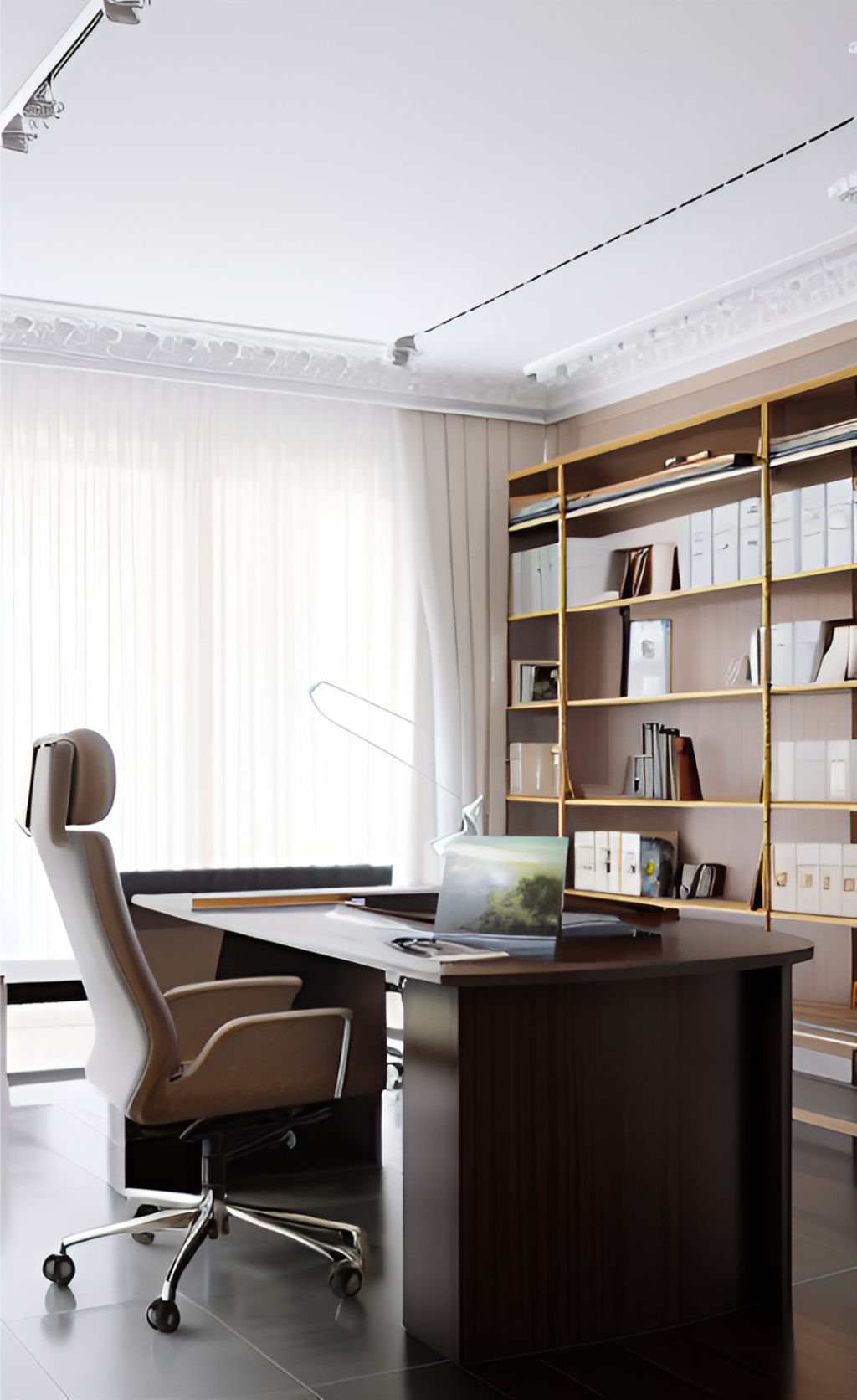 desain ruangan kantor klasik modern ( design interior office classic modern )