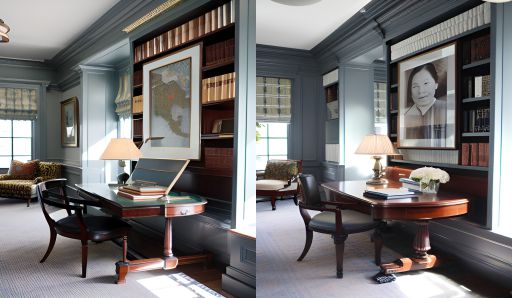 desain ruangan kantor klasik moderen ( design interior classic modern )