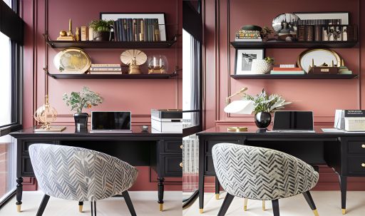 desain ruangan kantor klasik moderen ( design interior office classic modern )