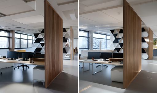 desain ruangan kantor minimalis ( design office interior minimalist )