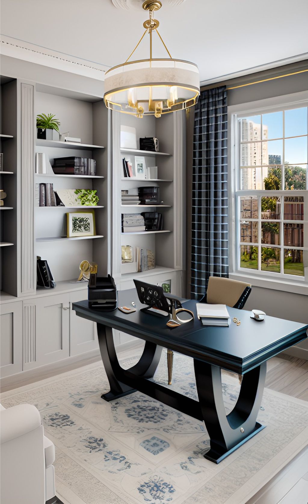 desain ruangan kantor klasik ( design office interior classic )