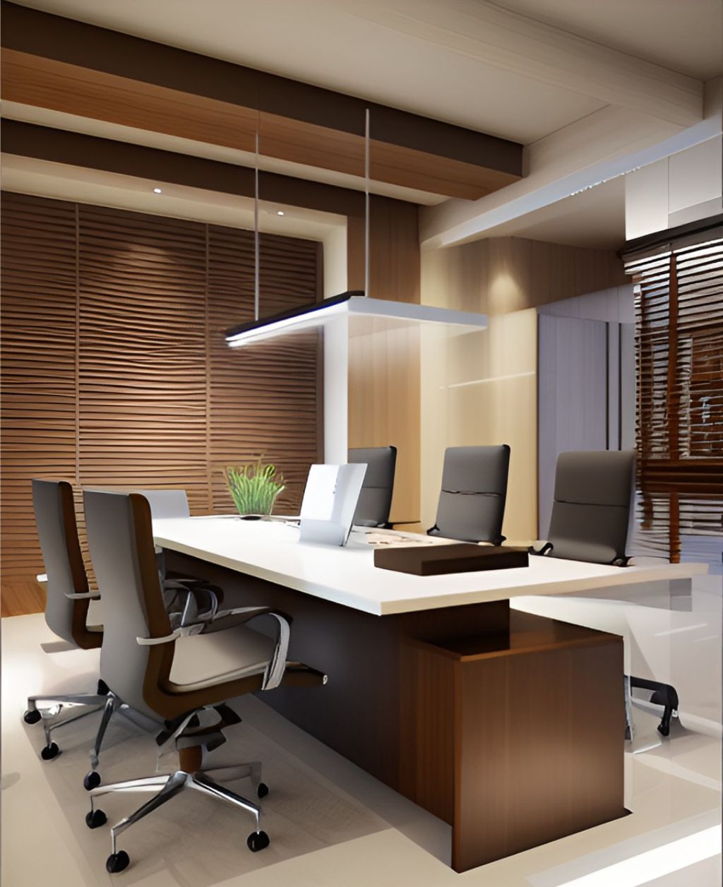 desain ruangan kantor minimalis mampang prapatan - jakarta selatan ( design office interior minimalist )