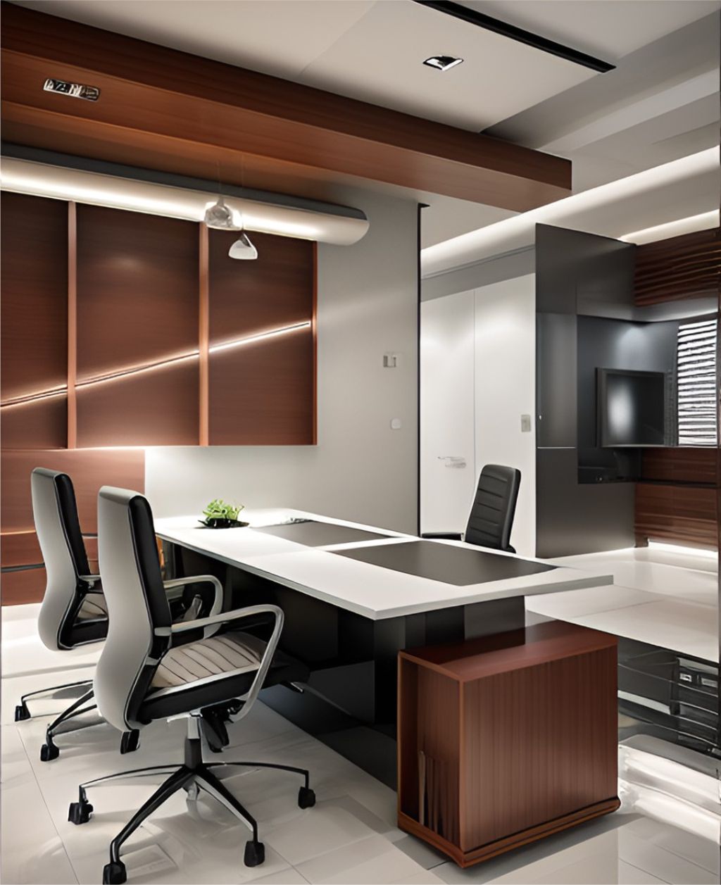 jasa interior kantor mampang prapatan - jakarta selatan ( design office interior minimalist )