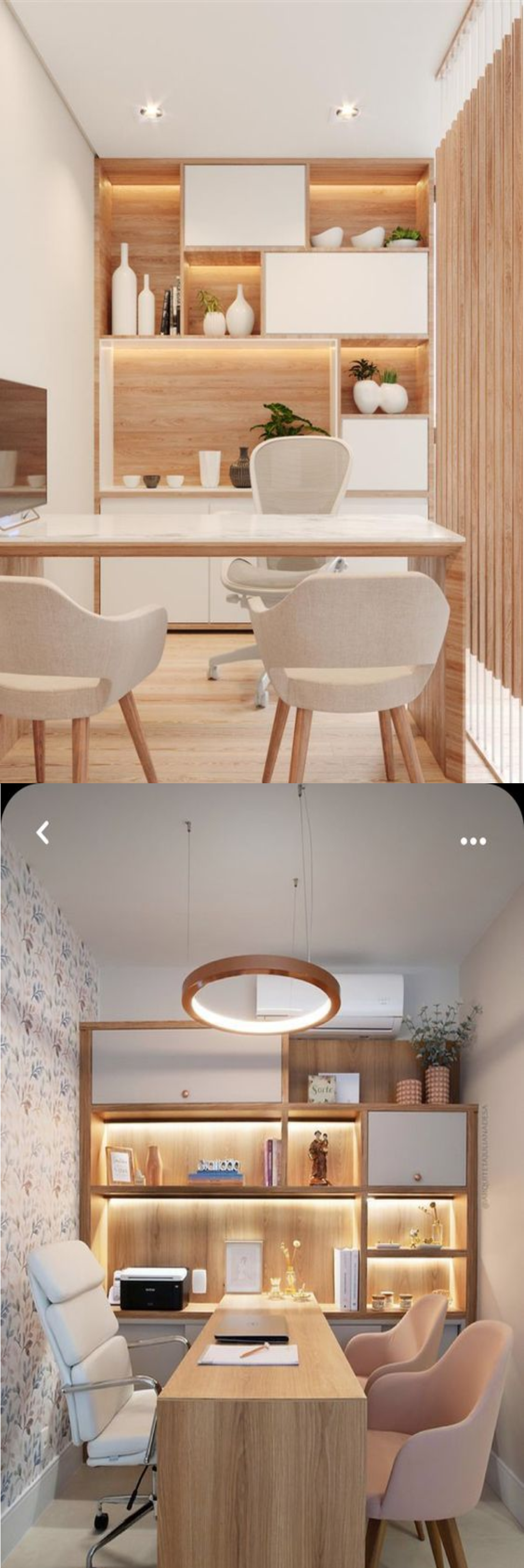 Design Interior Kantor Minimalis Jakarta Pusat cabinet wallpanel HPL wood Lighting Warm