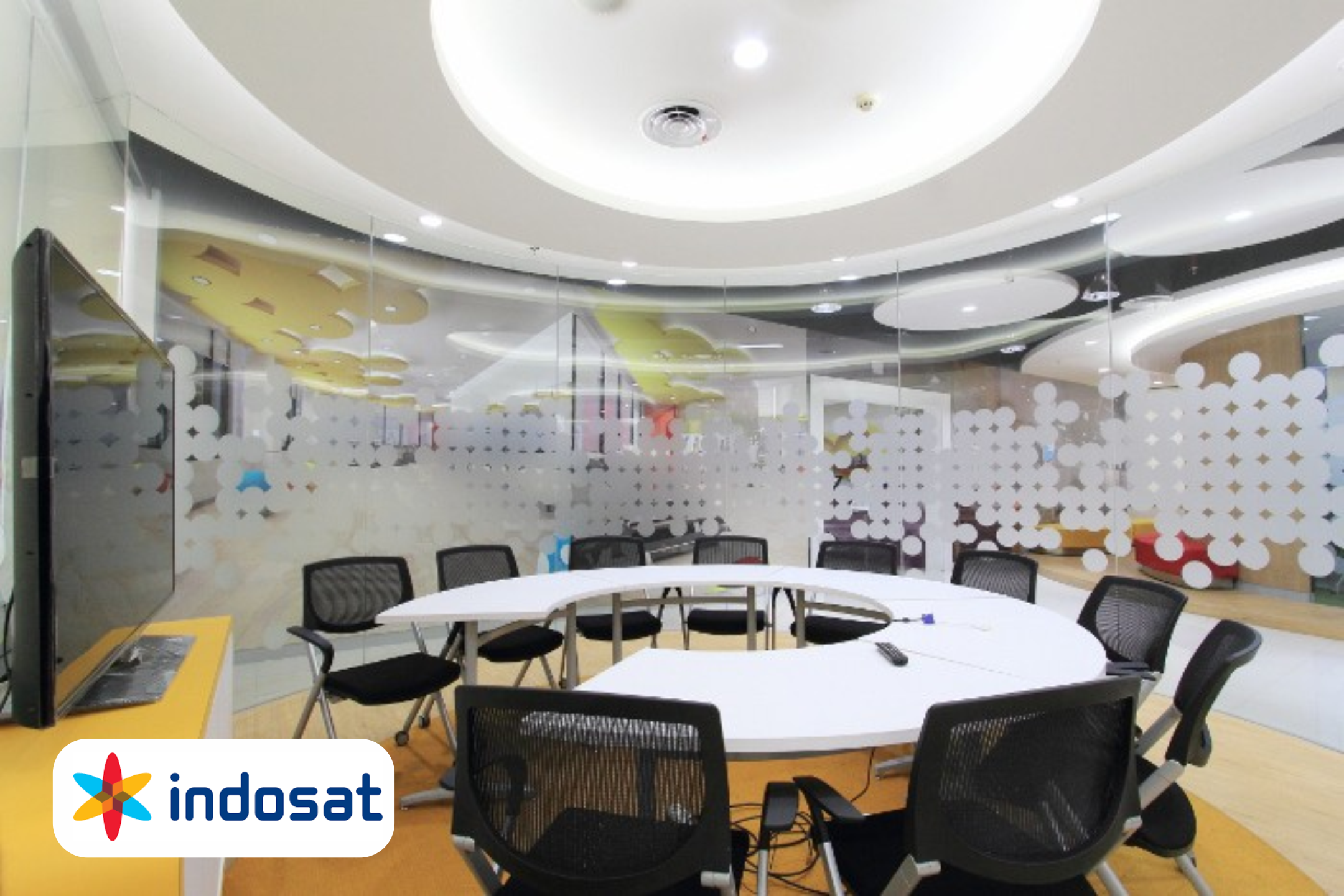 Design Interior Kantor Indosat Jakarta menggunakan Design Interior Minimalis Modern