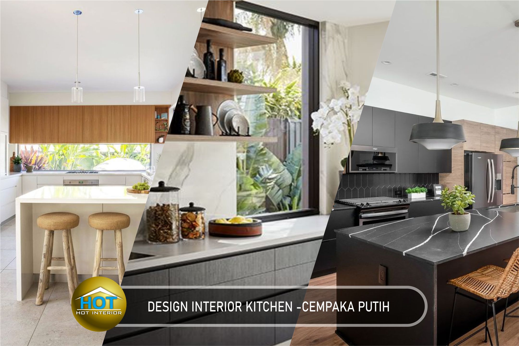 design interior kitchen ( dapur ) dengan sentuhan tropis yang paling cocok untuk daerah cempaka putih - Jakarta pusat