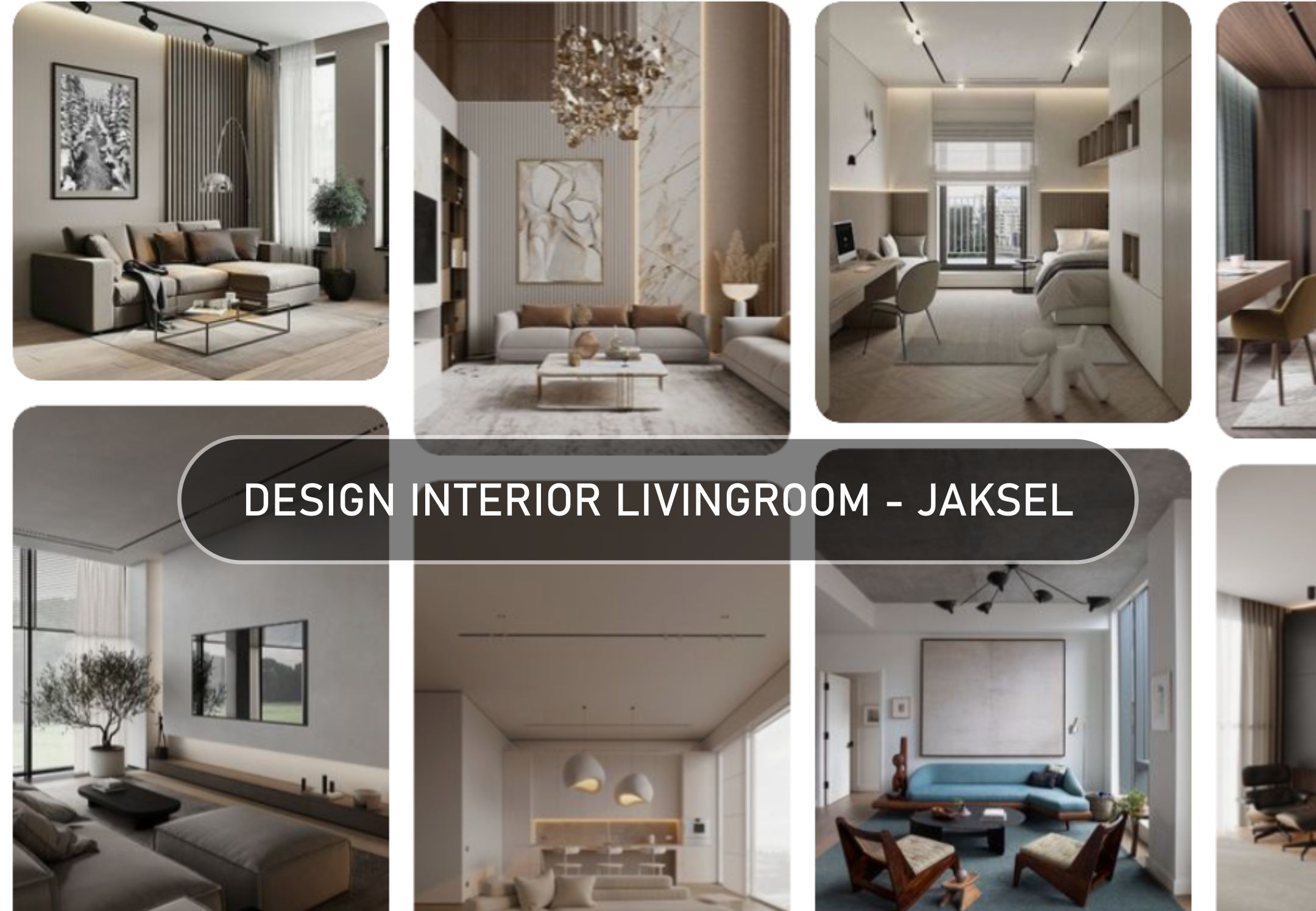 berbagai contoh design interior livingroom ( ruang tamu ) di Jakarta Selatan